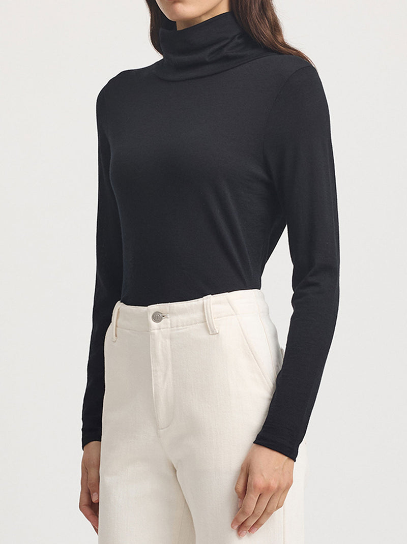 TOORALLIE MERINO TURTLE NECK TEE