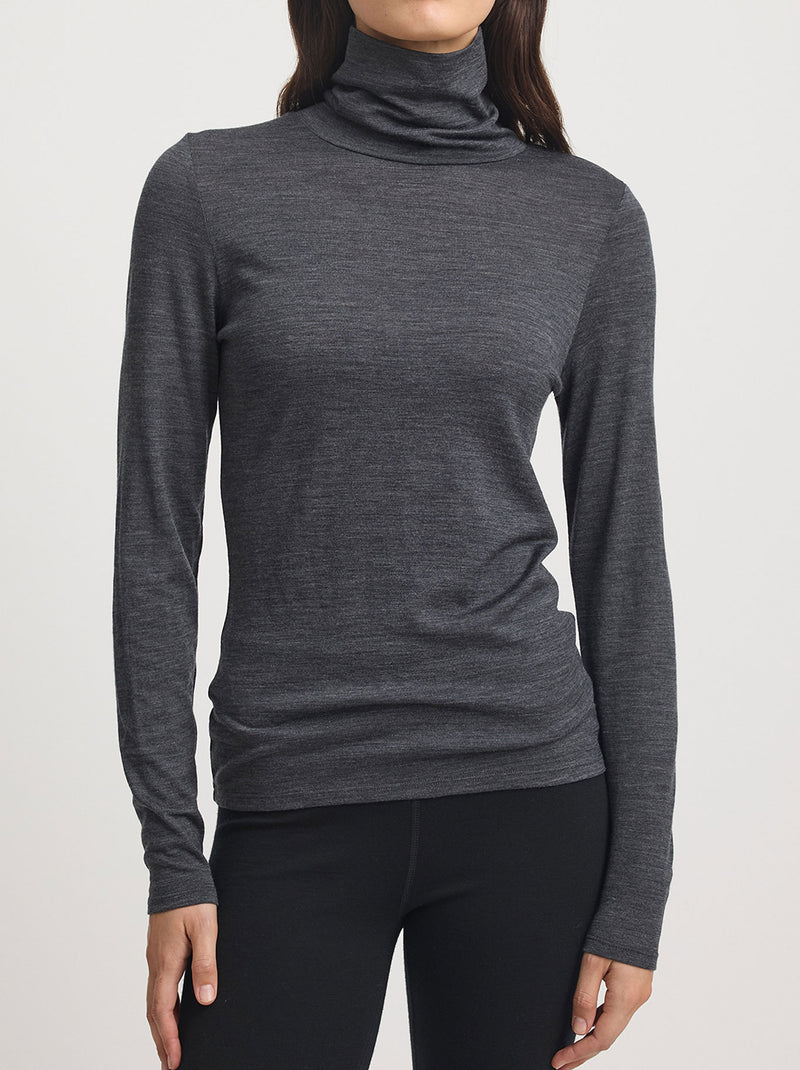 TOORALLIE MERINO TURTLE NECK TEE