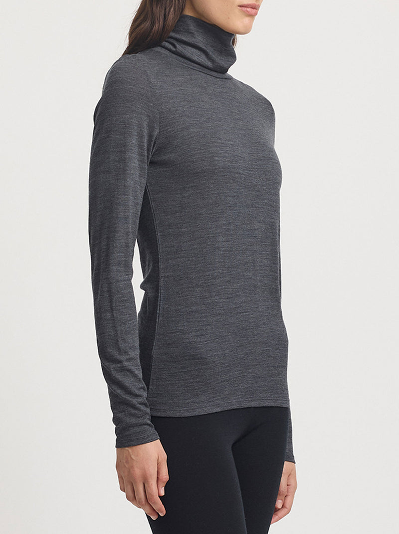 TOORALLIE MERINO TURTLE NECK TEE