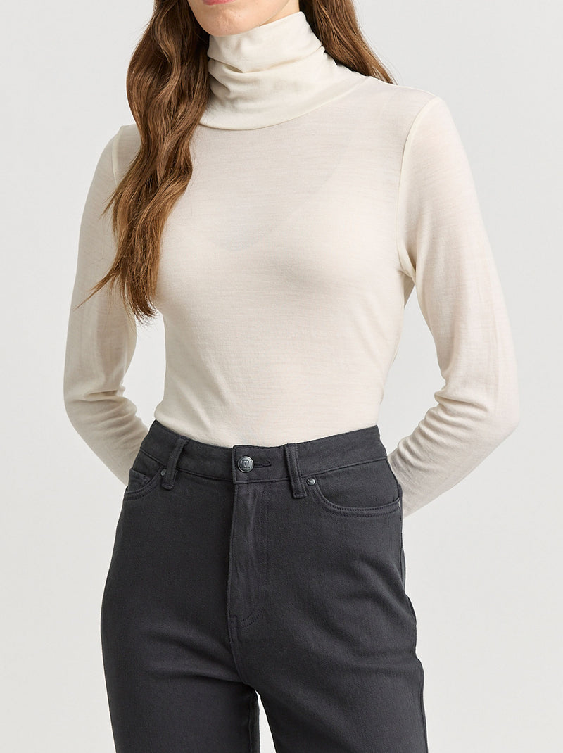 TOORALLIE MERINO TURTLE NECK TEE