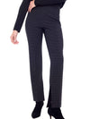 UP! PINCHECK PALERMO SIDE SLIT FULL-LENGTH PANT