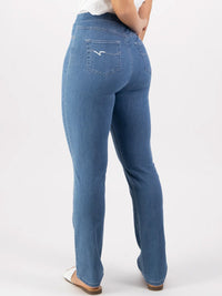 VASSALLI DENIM SLIM LEG PULL ON PANT