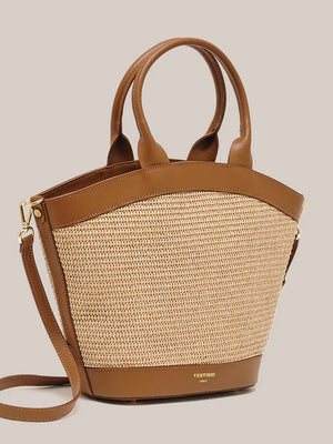 VESTIRSI LEE RAFFIA BASKET BAG