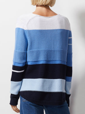 ZAKET & PLOVER CHUNKY COTTON V JUMPER