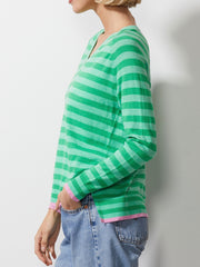 ZAKET & PLOVER ESSENTIAL STRIPE V JUMPER