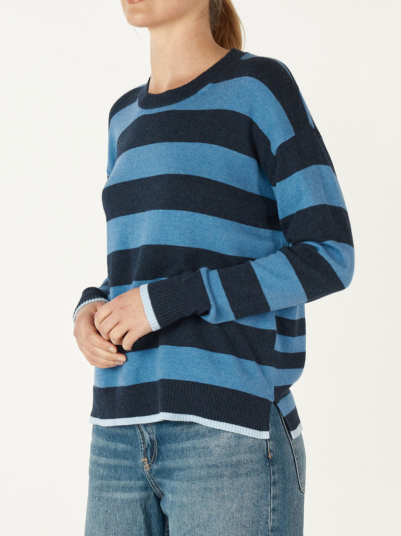 ZAKET & PLOVER TWO TONE STRIPE KNIT